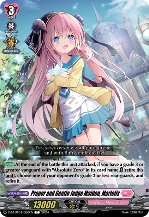 Image for Proper and Gentle Judge Maiden, Marielis (DZ-LBT01: Lyrical Monasterio Sparkling Stars!) (DZ-LBT01/068EN) - Cardfight Vanguard