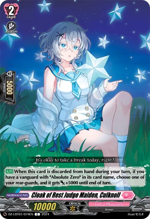 Image for Cloak of Rest Judge Maiden, Culknoll (DZ-LBT01: Lyrical Monasterio Sparkling Stars!) (DZ-LBT01/074EN) - Cardfight Vanguard
