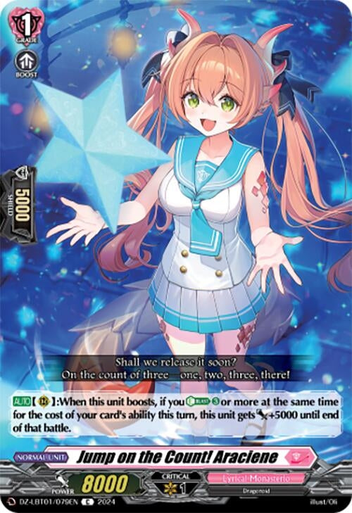 Image for Jump on the Count! Araciene (DZ-LBT01: Lyrical Monasterio Sparkling Stars!) (DZ-LBT01/079EN) - Cardfight Vanguard
