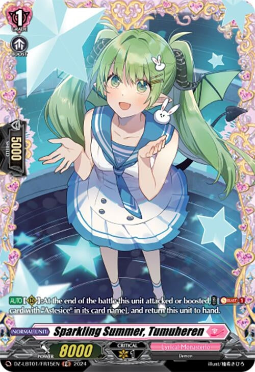Image for Sparkling Summer, Tumuheren (FR) (DZ-LBT01: Lyrical Monasterio Sparkling Stars!) (DZ-LBT01/FR15EN) - Cardfight Vanguard