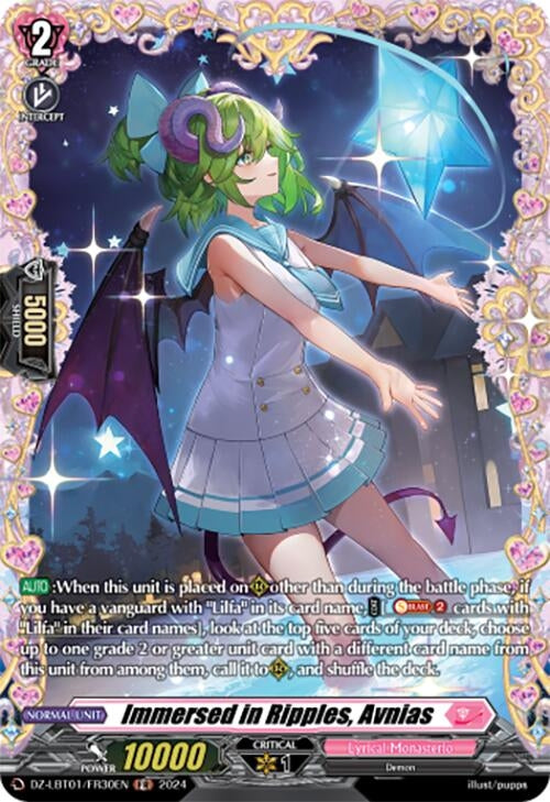 Image for Immersed in Ripples, Avnias (FR) (DZ-LBT01: Lyrical Monasterio Sparkling Stars!) (DZ-LBT01/FR30EN) - Cardfight Vanguard