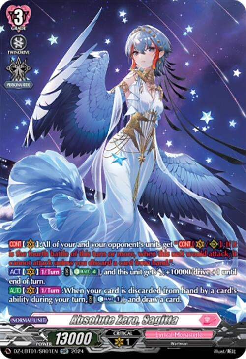 Image for Absolute Zero, Sagitta (SR) (DZ-LBT01: Lyrical Monasterio Sparkling Stars!) (DZ-LBT01/SR01EN) - Cardfight Vanguard
