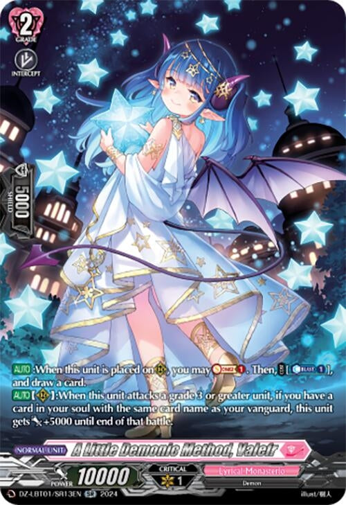 Image for A Little Demonic Method, Valefr (SR) (DZ-LBT01: Lyrical Monasterio Sparkling Stars!) (DZ-LBT01/SR13EN) - Cardfight Vanguard