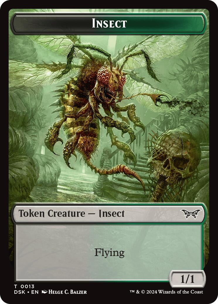 Image for Insect (0013) Token (Duskmourn: House of Horror) (13) - Magic: The Gathering