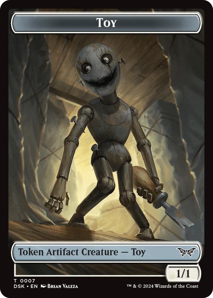 Image for Toy // Manifest Double-Sided Token (Duskmourn: House of Horror) (7 // 18) - Magic: The Gathering