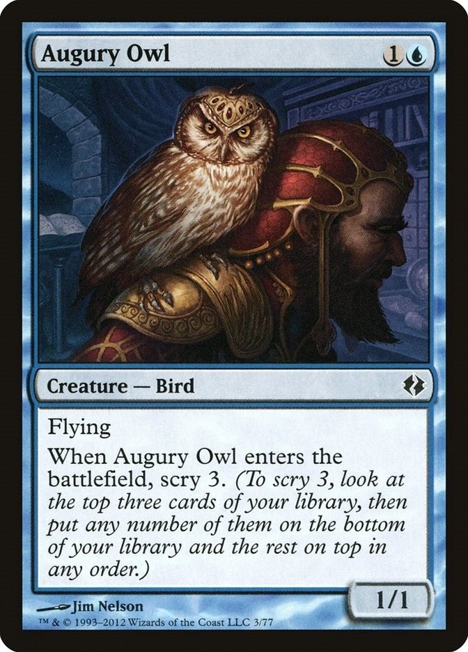 Image for Augury Owl (Duel Decks: Venser vs. Koth) (3) - Magic: The Gathering
