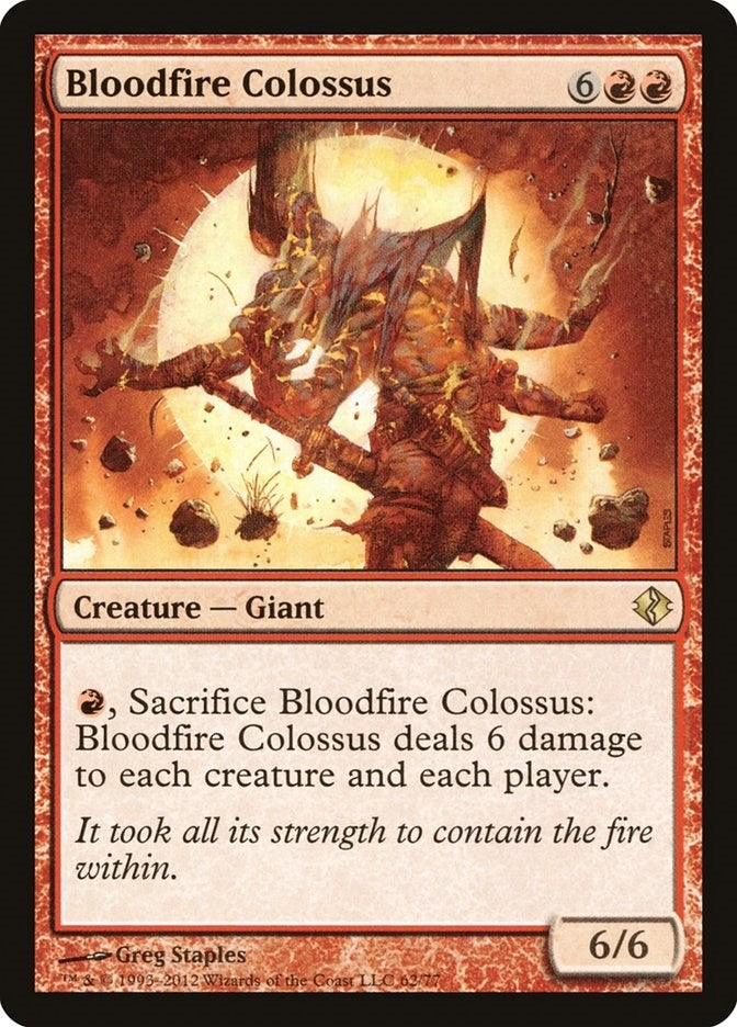 Image for Bloodfire Colossus (Duel Decks: Venser vs. Koth) (62) - Magic: The Gathering