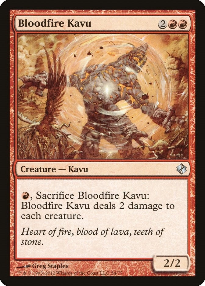 Image for Bloodfire Kavu (Duel Decks: Venser vs. Koth) (54) - Magic: The Gathering