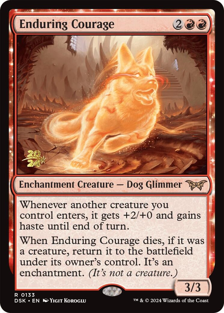 Image for Enduring Courage (Prerelease Cards) (133) - Magic: The Gathering