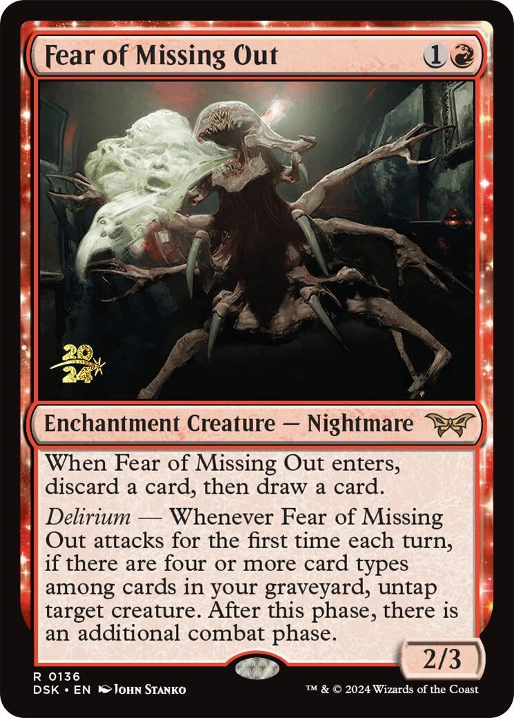 Image for Fear of Missing Out (Prerelease Cards) (136) - Magic: The Gathering