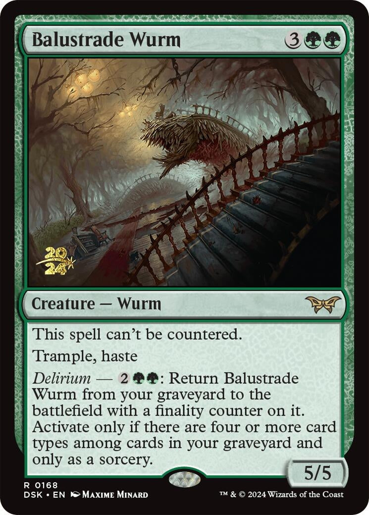 Image for Balustrade Wurm (Prerelease Cards) (168) - Magic: The Gathering