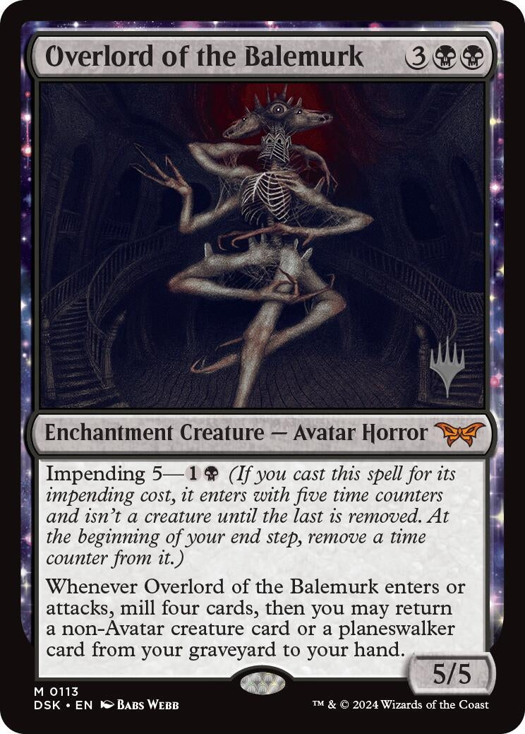 Image for Overlord of the Balemurk (Promo Pack: Duskmourn: House of Horror) (113) - Magic: The Gathering