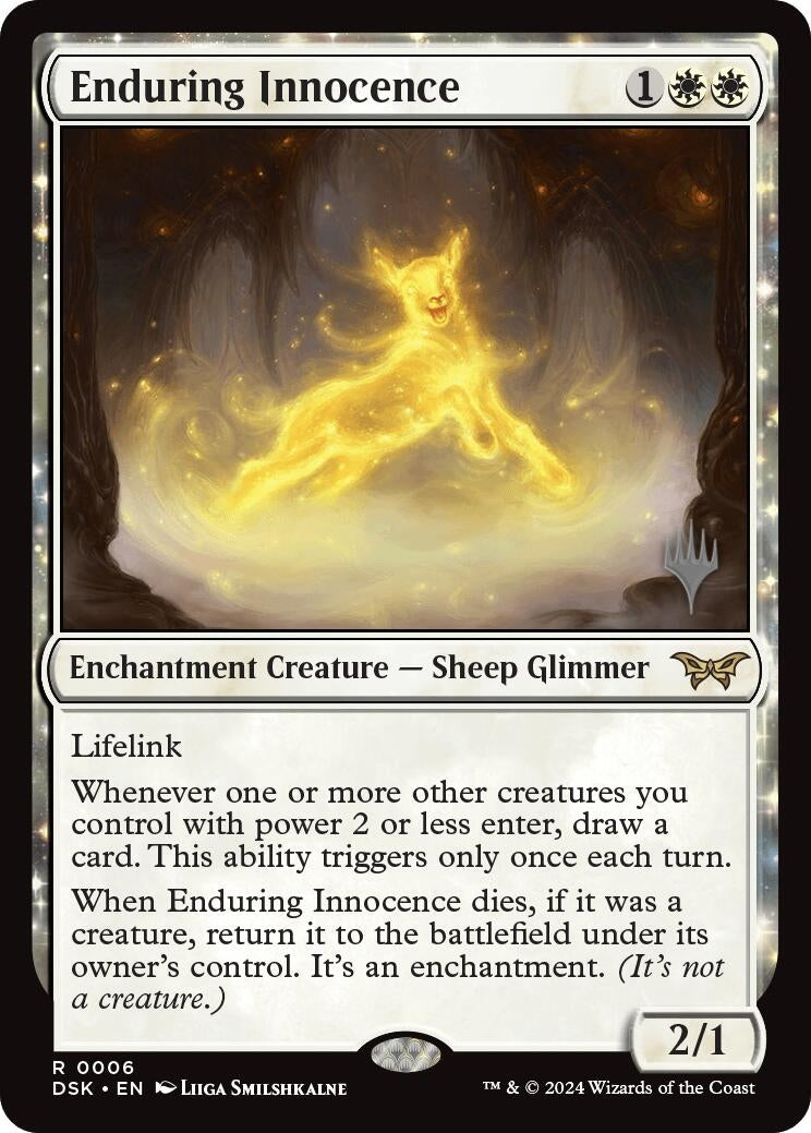 Image for Enduring Innocence (Promo Pack: Duskmourn: House of Horror) (6) - Magic: The Gathering