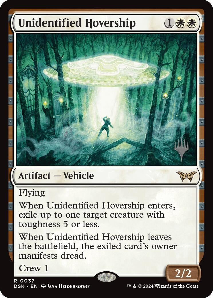 Image for Unidentified Hovership (Promo Pack: Duskmourn: House of Horror) (37) - Magic: The Gathering