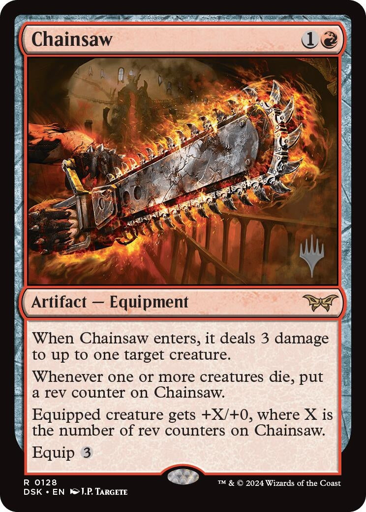 Image for Chainsaw (Promo Pack: Duskmourn: House of Horror) (128) - Magic: The Gathering
