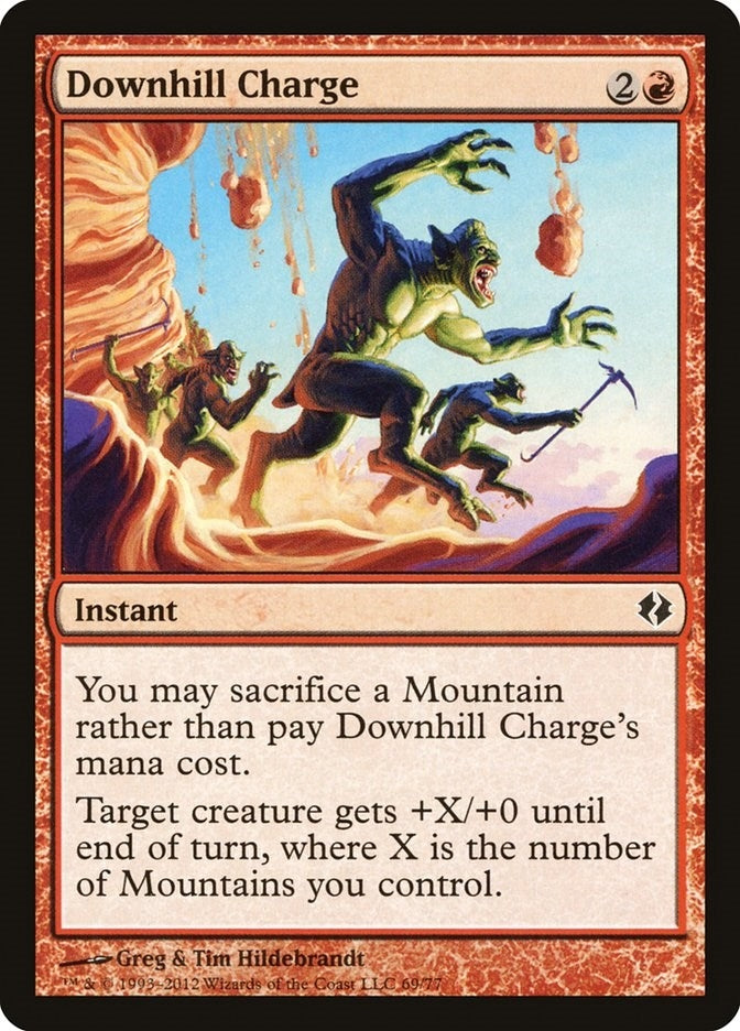 Image for Downhill Charge (Duel Decks: Venser vs. Koth) (69) - Magic: The Gathering