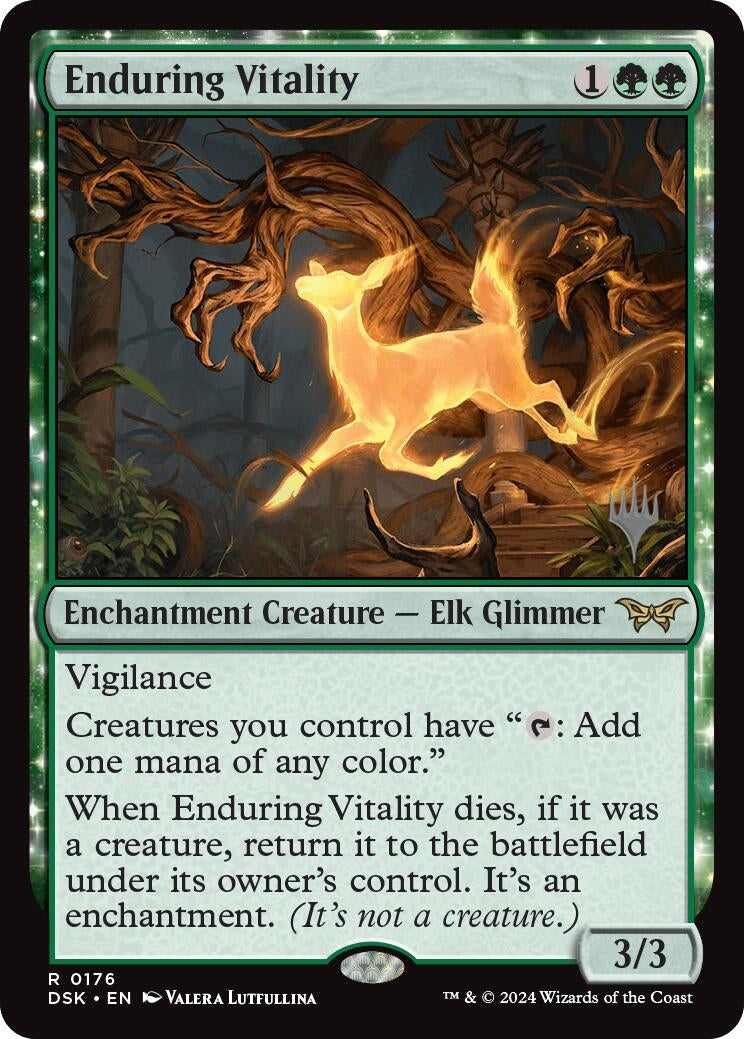 Image for Enduring Vitality (Promo Pack: Duskmourn: House of Horror) (176) - Magic: The Gathering