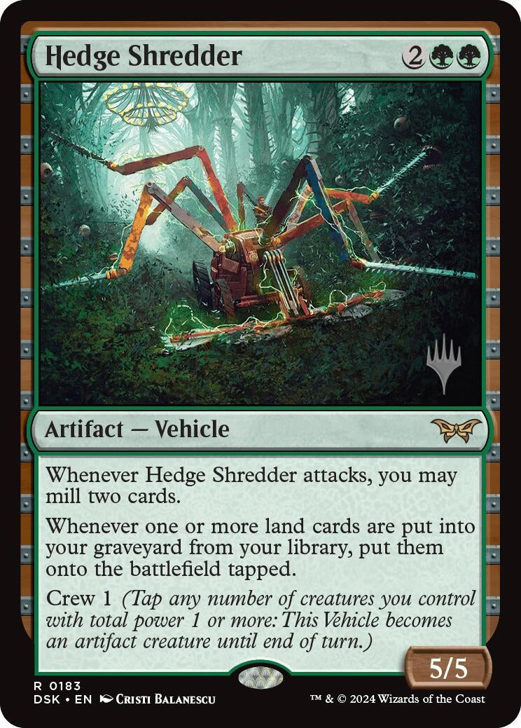 Image for Hedge Shredder (Promo Pack: Duskmourn: House of Horror) (183) - Magic: The Gathering