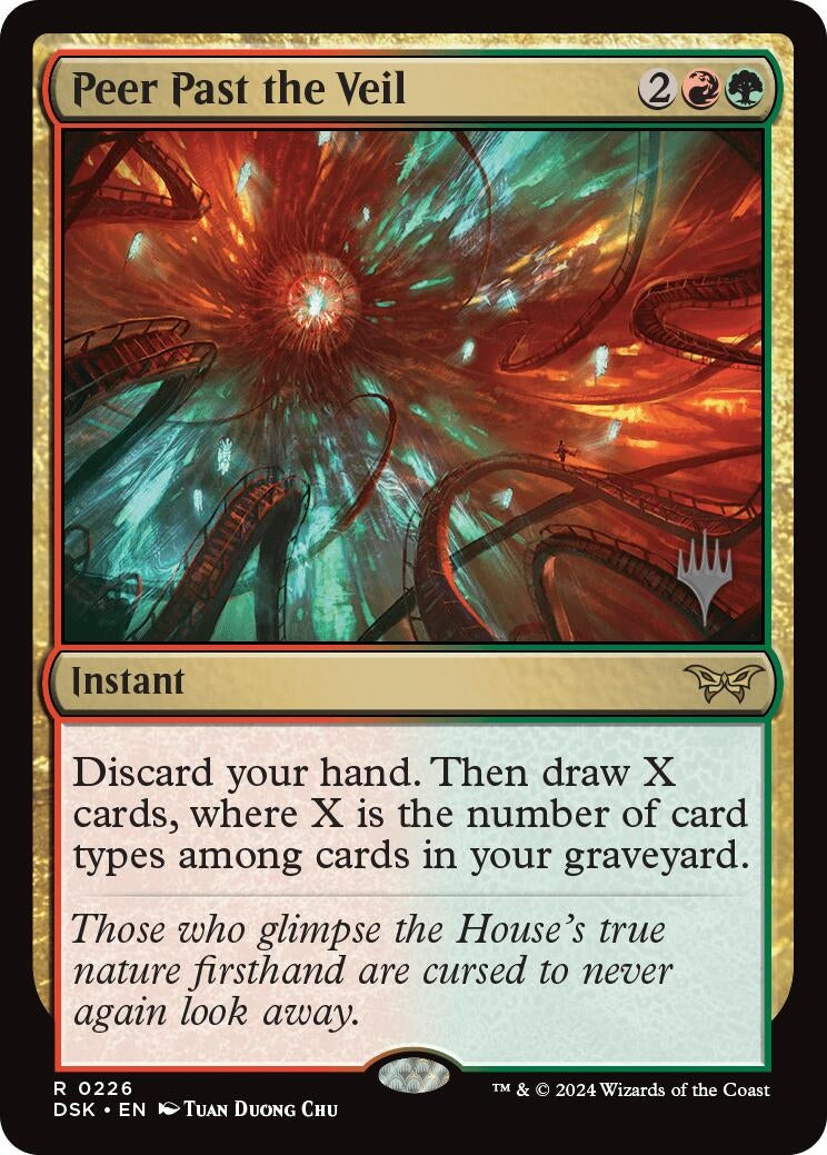 Image for Peer Past the Veil (Promo Pack: Duskmourn: House of Horror) (226) - Magic: The Gathering
