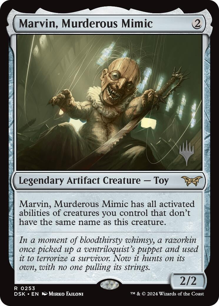 Image for Marvin, Murderous Mimic (Promo Pack: Duskmourn: House of Horror) (253) - Magic: The Gathering