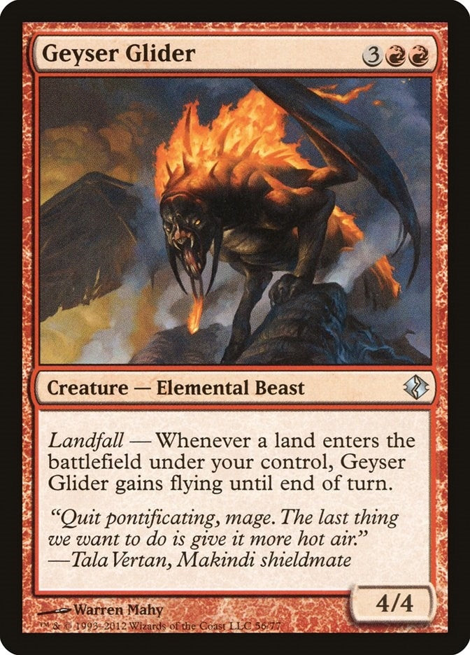 Image for Geyser Glider (Duel Decks: Venser vs. Koth) (56) - Magic: The Gathering