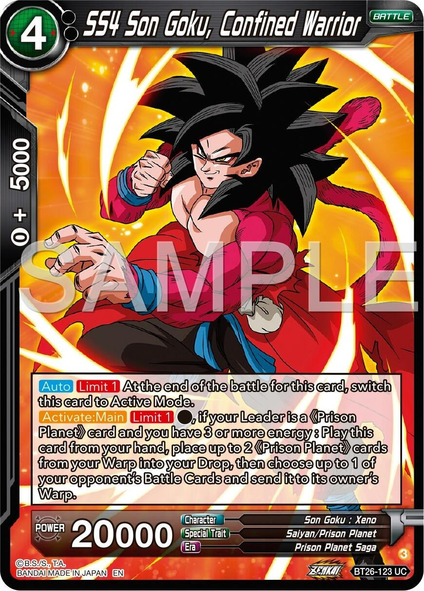 Image for SS4 Son Goku, Confined Warrior (Ultimate Advent) (BT26-123) - Dragon Ball Super: Masters