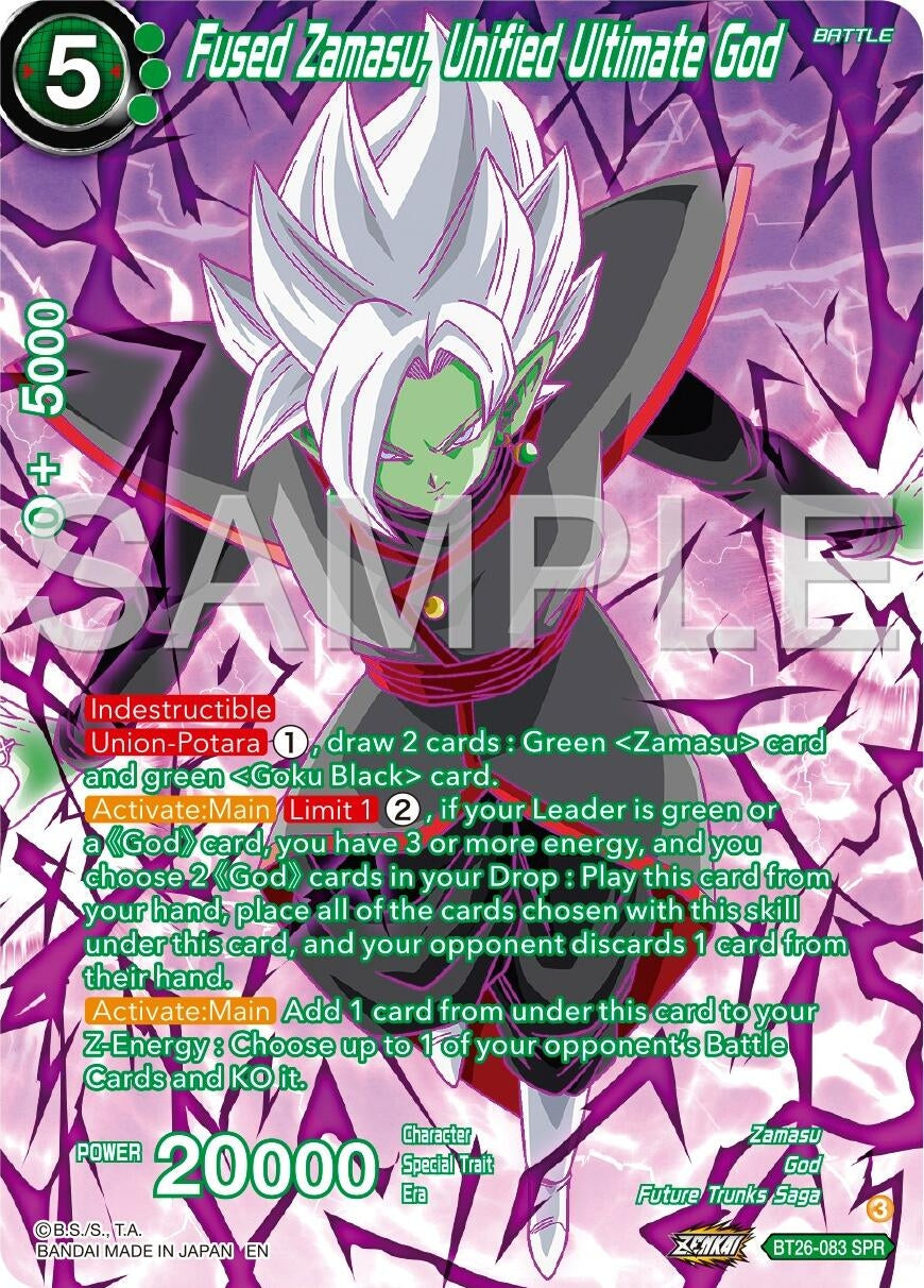 Image for Fused Zamasu, Unified Ultimate God (SPR) (Ultimate Advent) (BT26-083) - Dragon Ball Super: Masters