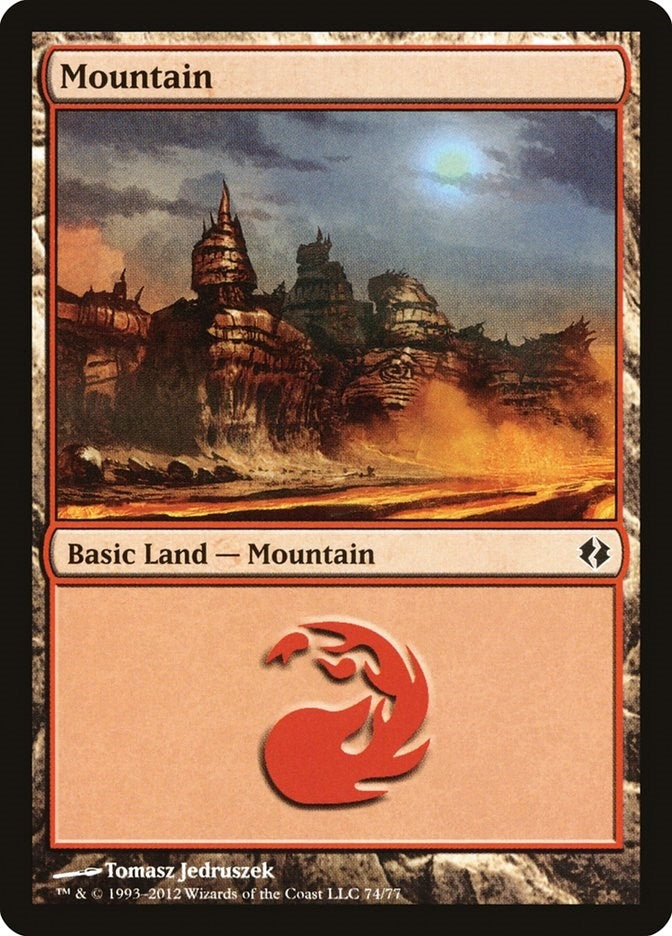 Image for Mountain (74) (Duel Decks: Venser vs. Koth) (74) - Magic: The Gathering