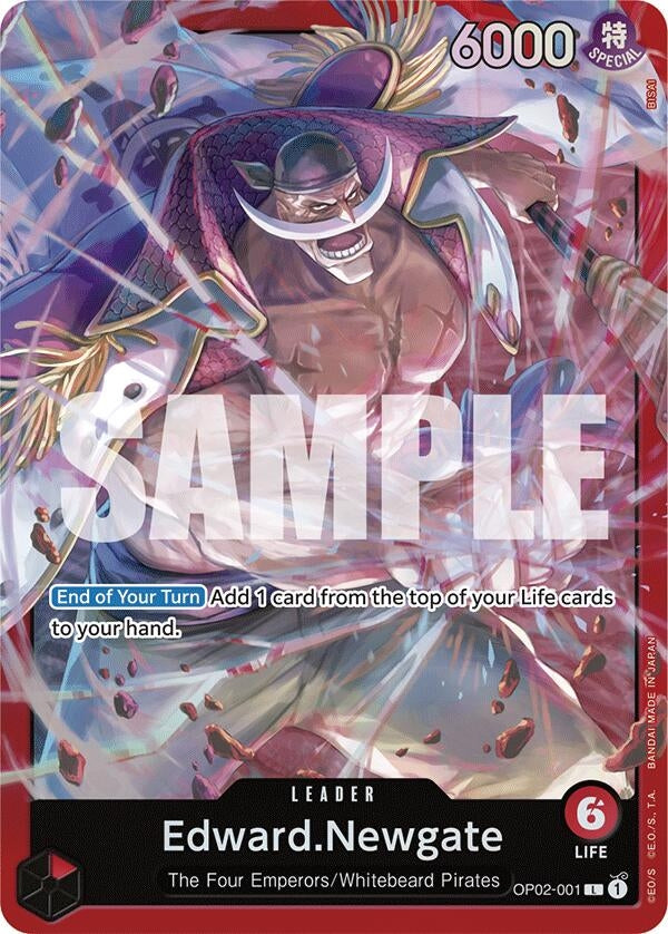 Image for Edward.Newgate (OP02-001) (Starter Deck 15: RED Edward.Newgate) (OP02-001) - One Piece Card Game
