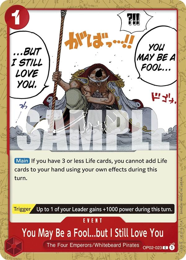 Image for You May Be a Fool...but I Still Love You (Starter Deck 15: RED Edward.Newgate) (2023) - One Piece Card Game