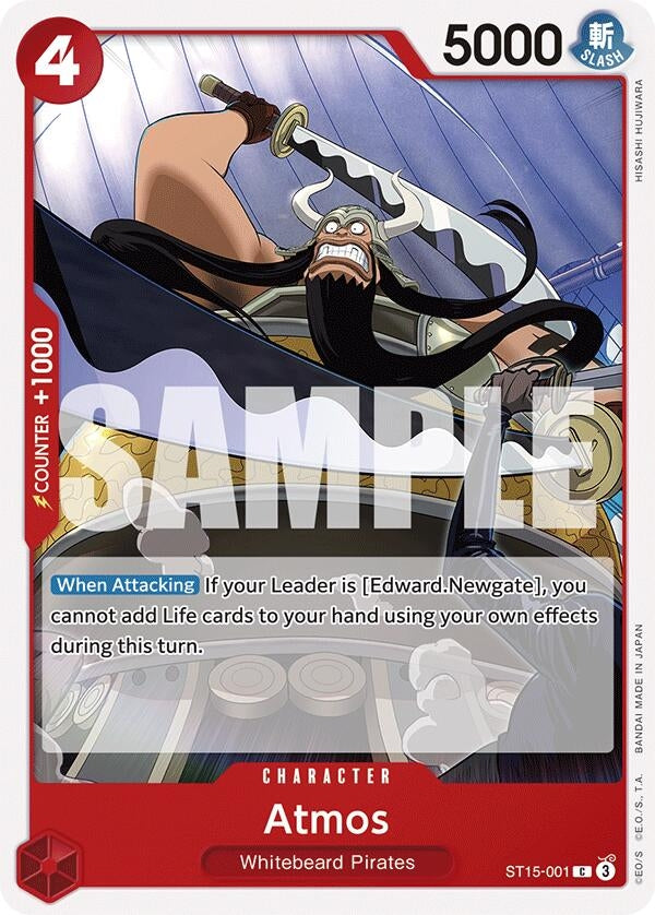 Image for Atmos (Starter Deck 15: RED Edward.Newgate) (ST15-001) - One Piece Card Game