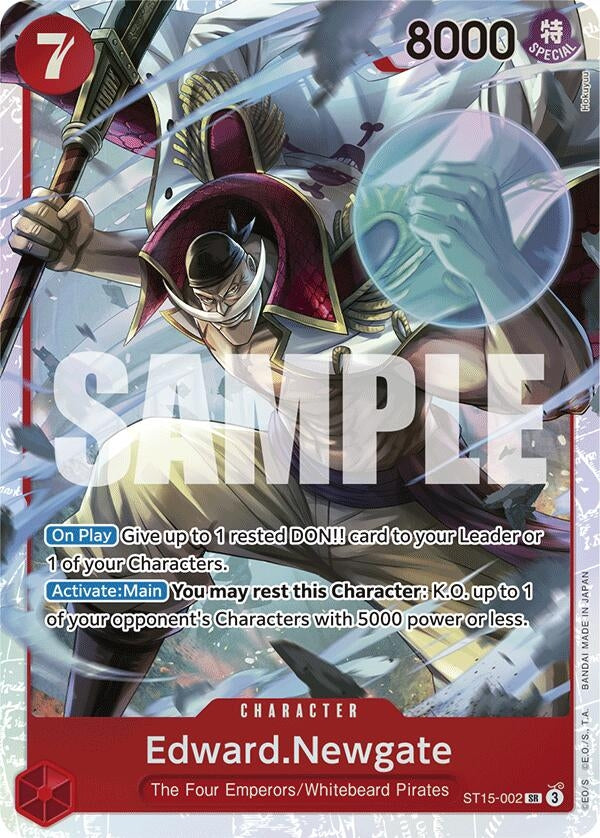 Image for Edward.Newgate (ST15-002) (Starter Deck 15: RED Edward.Newgate) (ST15-002) - One Piece Card Game