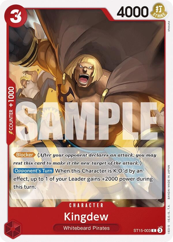 Image for Kingdew (Starter Deck 15: RED Edward.Newgate) (ST15-003) - One Piece Card Game
