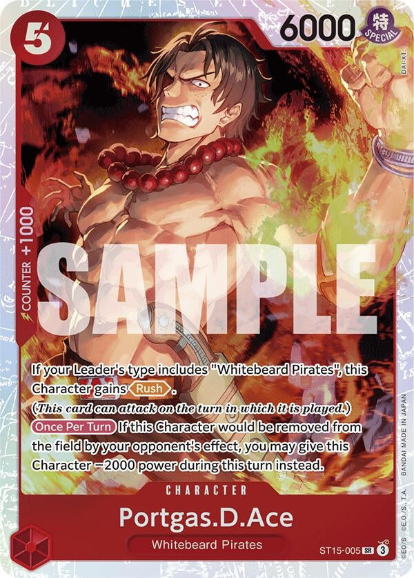 Image for Portgas.D.Ace (Starter Deck 15: RED Edward.Newgate) (ST15-005) - One Piece Card Game