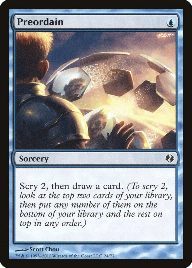 Image for Preordain (Duel Decks: Venser vs. Koth) (24) - Magic: The Gathering