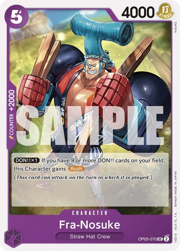 Image for Fra-Nosuke (Starter Deck 18: PURPLE Monkey.D.Luffy) (OP05-070) - One Piece Card Game