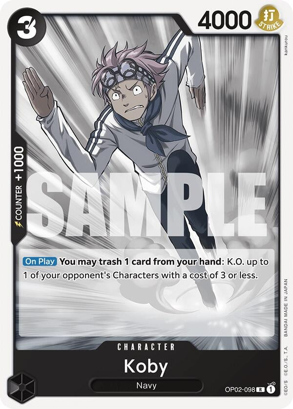 Image for Koby (Starter Deck 19: BLACK Smoker) (OP02-098) - One Piece Card Game
