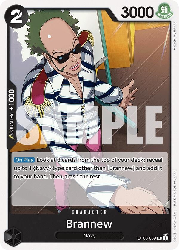 Image for Brannew (Starter Deck 19: BLACK Smoker) (OP03-089) - One Piece Card Game