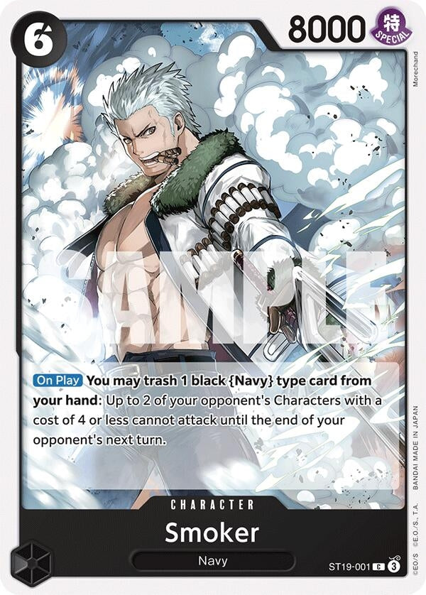 Image for Smoker (ST19-001) (Starter Deck 19: BLACK Smoker) (ST19-001) - One Piece Card Game