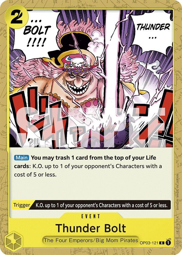 Image for Thunder Bolt (Starter Deck 20: YELLOW Charlotte Katakuri) (3121) - One Piece Card Game