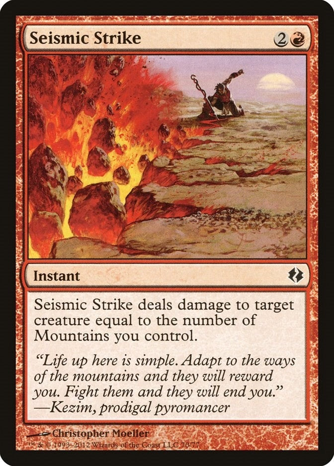 Image for Seismic Strike (Duel Decks: Venser vs. Koth) (70) - Magic: The Gathering