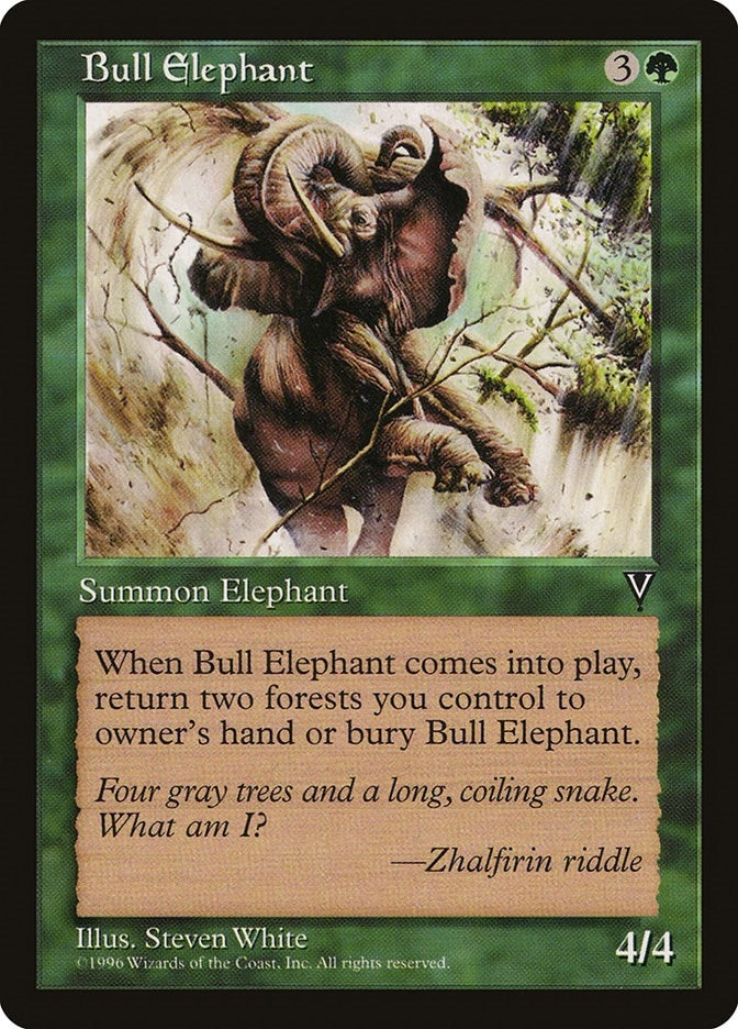 Image for Bull Elephant (Visions) - Magic: The Gathering