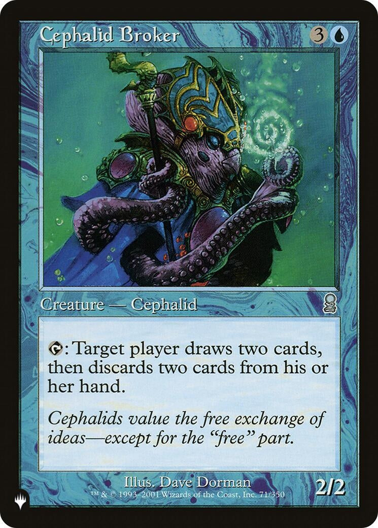Image for Cephalid Broker (The List Reprints) (71/350) - Magic: The Gathering