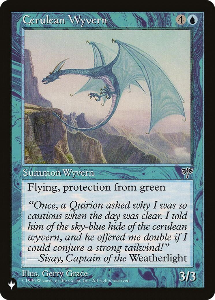Image for Cerulean Wyvern (The List Reprints) - Magic: The Gathering