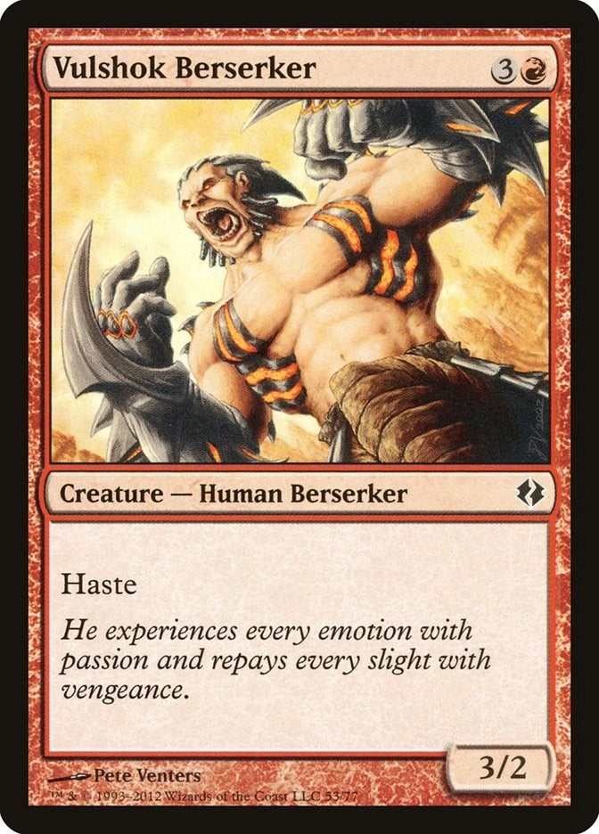 Image for Vulshok Berserker (Duel Decks: Venser vs. Koth) (53) - Magic: The Gathering