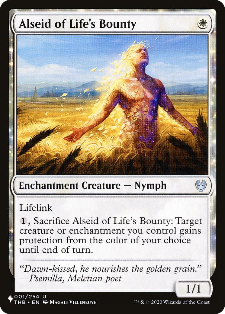 Image for Alseid of Life's Bounty (The List Reprints) (001/254) - Magic: The Gathering