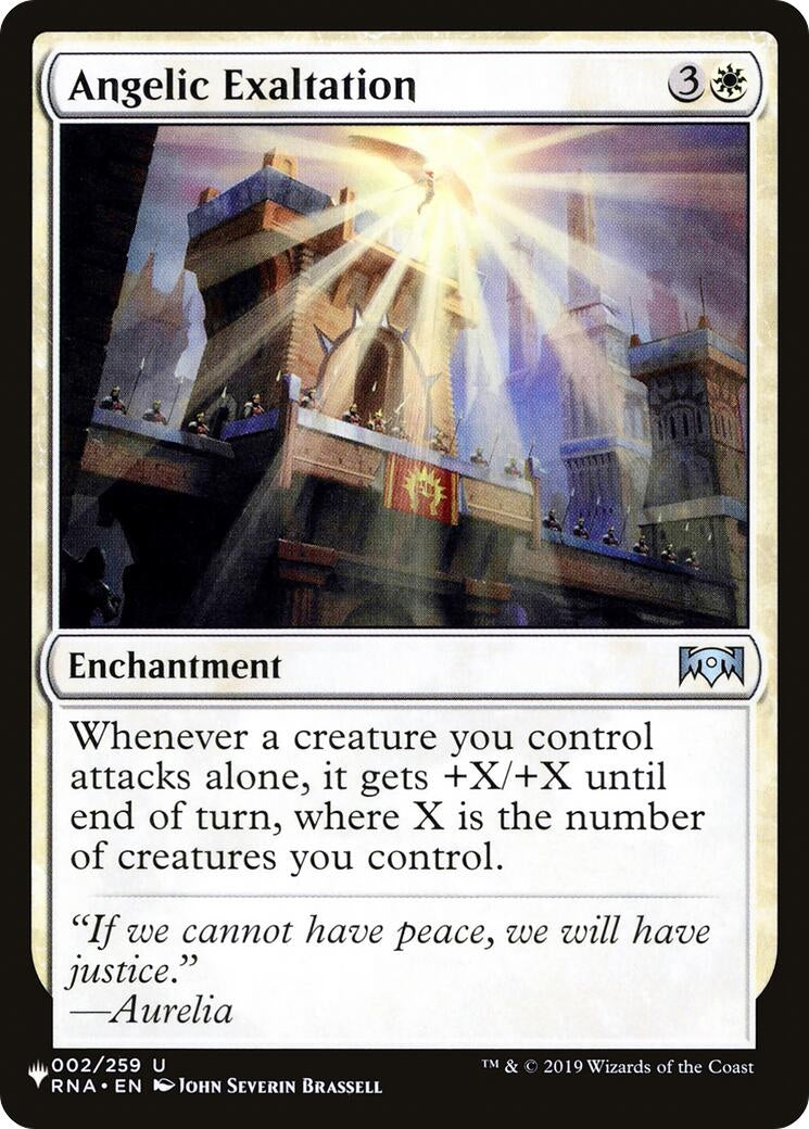 Image for Angelic Exaltation (The List Reprints) (002/259) - Magic: The Gathering