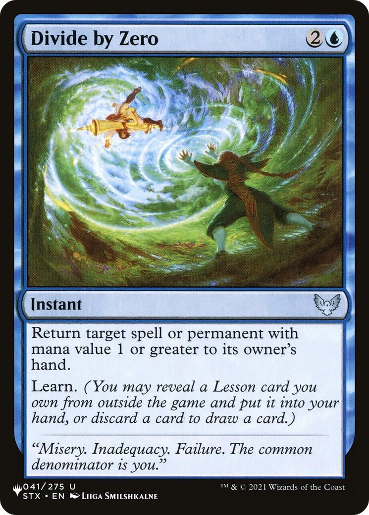 Image for Divide by Zero (The List Reprints) (041/275) - Magic: The Gathering