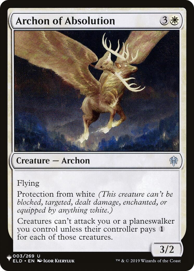 Image for Archon of Absolution (The List Reprints) (003/269) - Magic: The Gathering