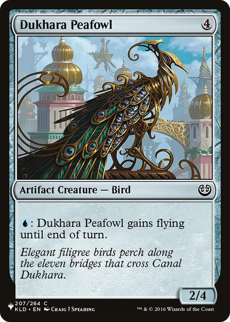 Image for Dukhara Peafowl (The List Reprints) (207/264) - Magic: The Gathering